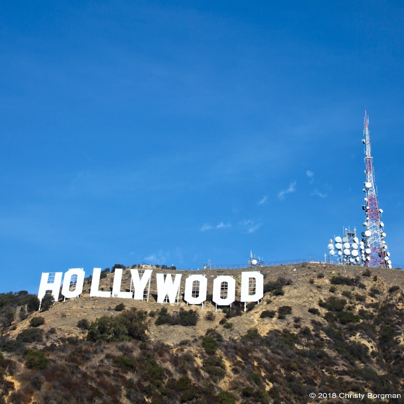 November 18, 2018 Hollywood sign from the Hollywood Lake Park in Los ...